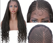 Perruque My-Lady 28'' en Tresses Africaines avec Dentelle et Boucles